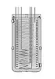 Diagramm eines Daikin Altherma Systems mit Darstellung der Rohrleitungen und Verbindungen für das Wärme- und Solarsystem.